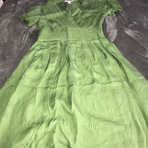 Banana republic silk knee length dress